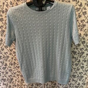 Alfred Dunner Light Turquoise Sweater